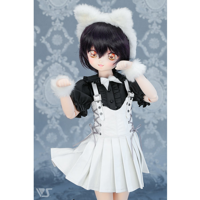 Cat Ears Headdress & Cuffs Set (White)