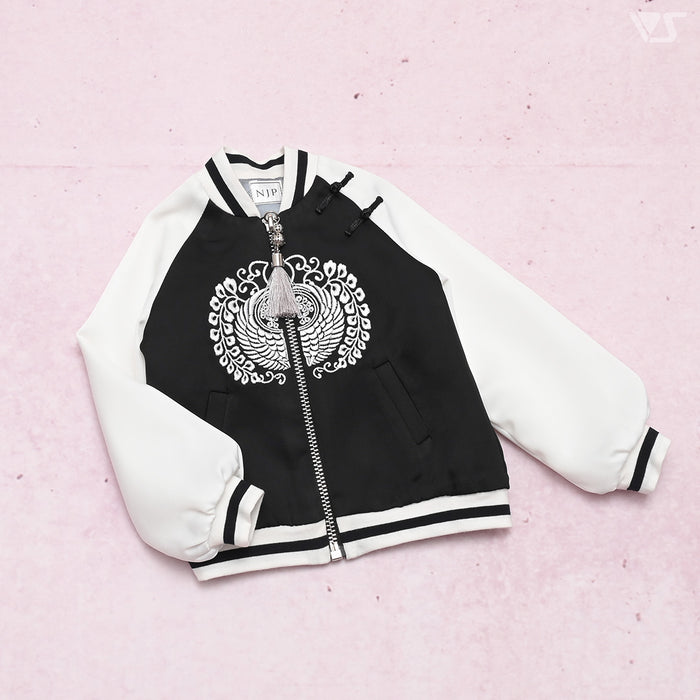 Oversized Sukajan Jacket (Black / Radiant Wings)