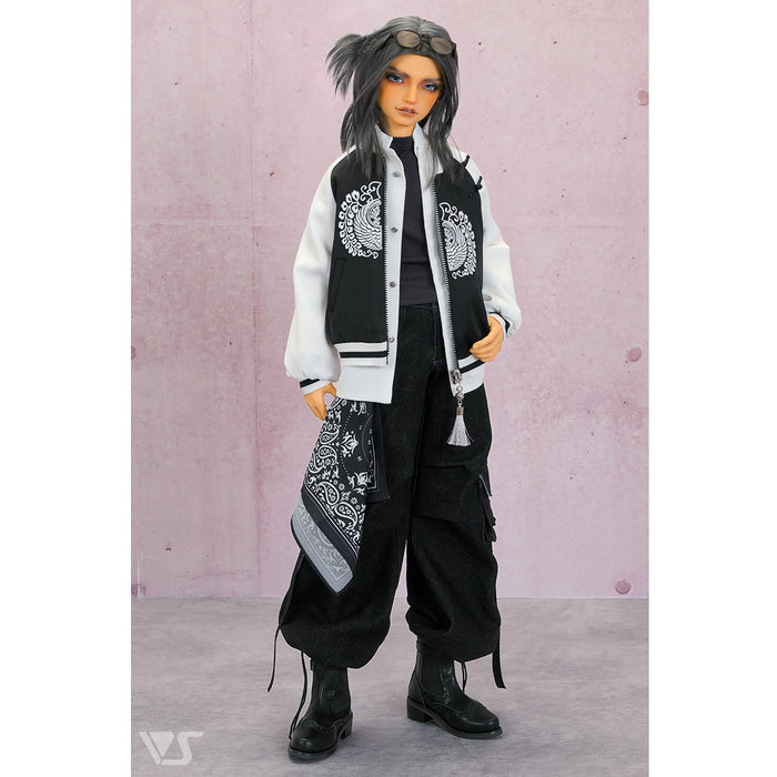 Oversized Sukajan Jacket (Black / Radiant Wings)