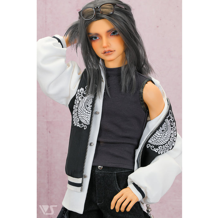 Oversized Sukajan Jacket (Black / Radiant Wings)