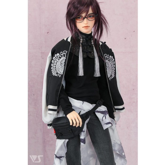 Oversized Sukajan Jacket (Black / Radiant Wings)