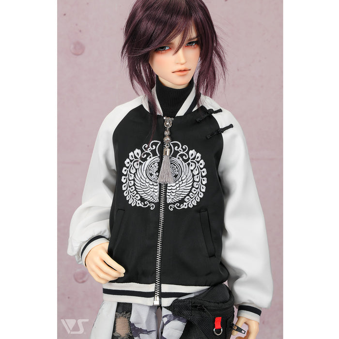 Oversized Sukajan Jacket (Black / Radiant Wings)