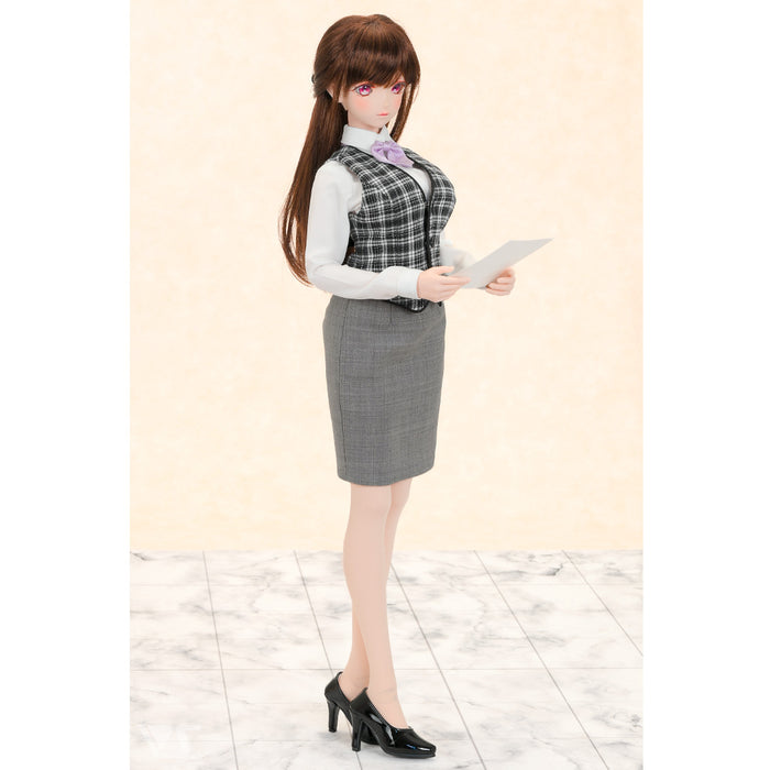 Plaid Vest & Scarf Set