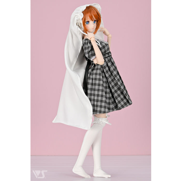 Dollfie Wig Silk Hair Cap (Long / White)