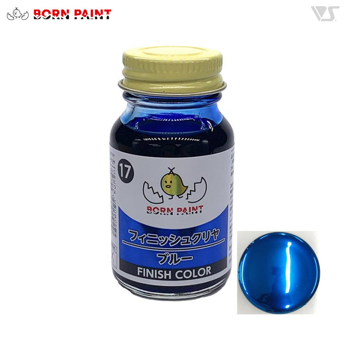 Born Paint 017 Finish Clear Color Blue 30ml