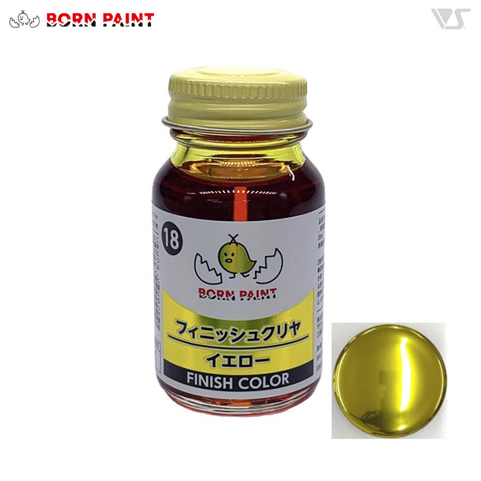 Born Paint 018 Finish Clear Color Yellow 30ml