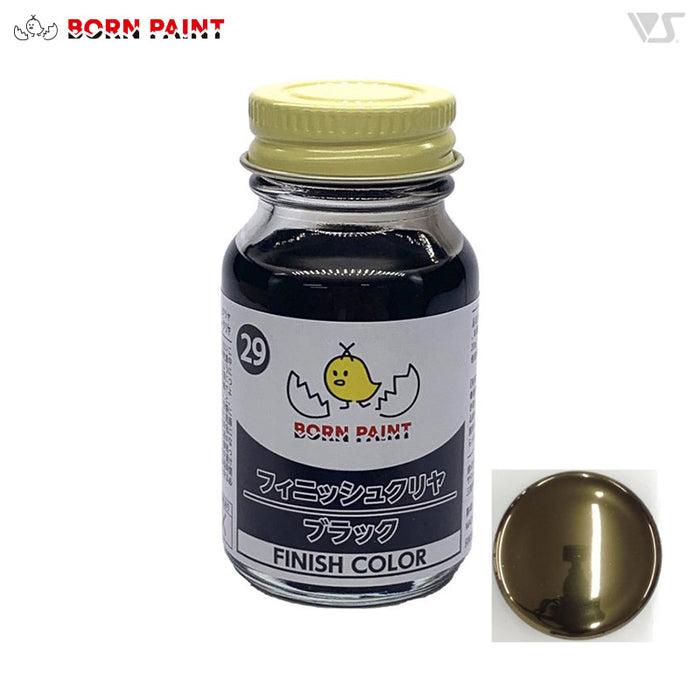 Born Paint 029 Finish Clear Color Black 30ml