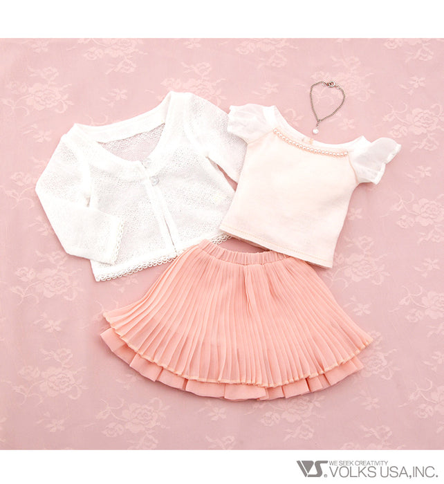 Shell Pink Skirt Set