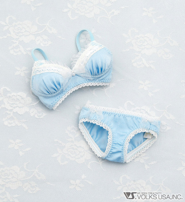 Lace Bra & Panties Set (Blue)