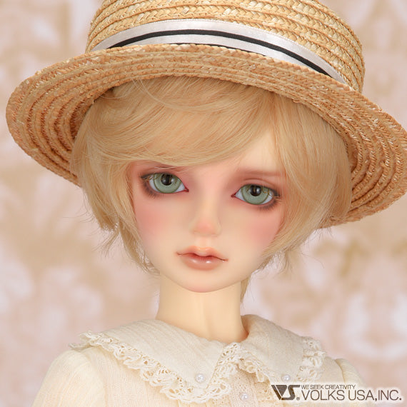 Lace Blouse & Boater Hat Set