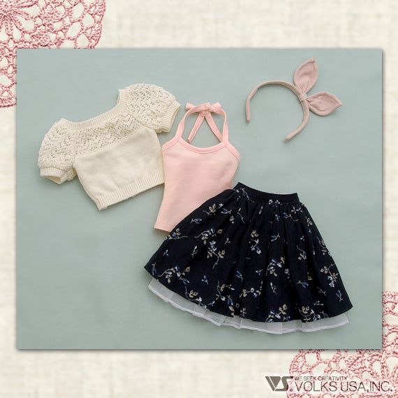 Lace Knit Set (White)