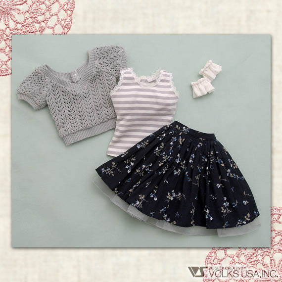 Lace Knit Set (Gray)