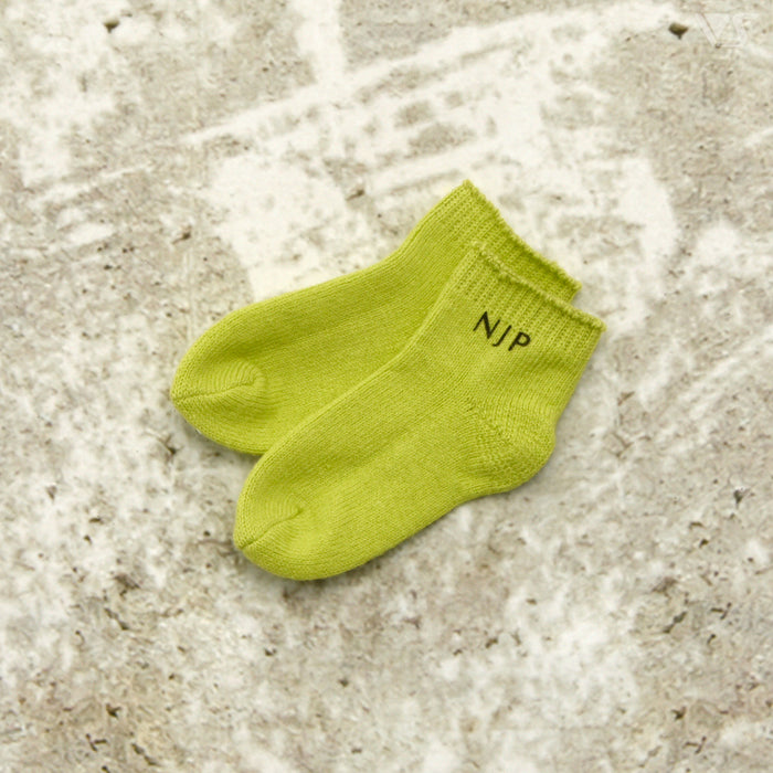 NJP Logo Short Socks (Lime Green)
