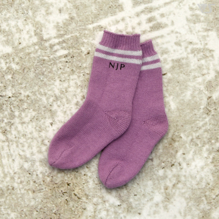 NJP Stripe Logo Socks (Purple)