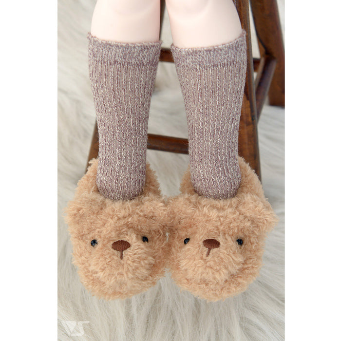 Teddy Bear Plush Slippers