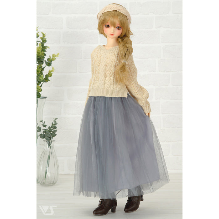 Loose Sweater & Tulle Skirt Set