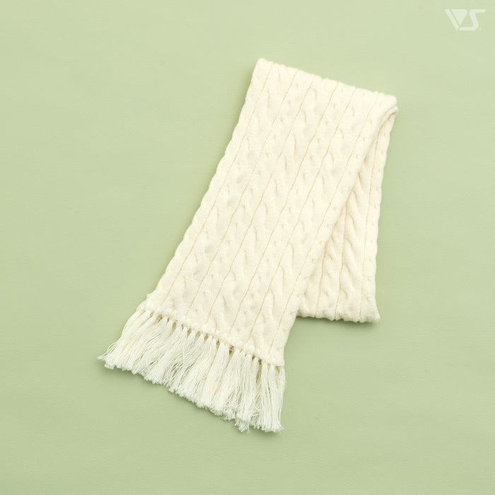 Cable Knit Scarf (Ivory)