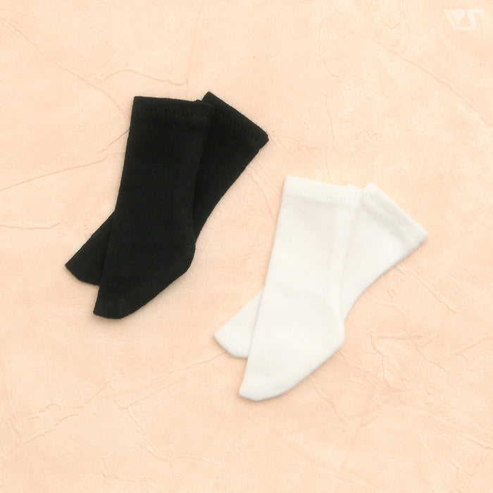 Yo-SD Calf Length Socks Set / Chibi (White/Black)