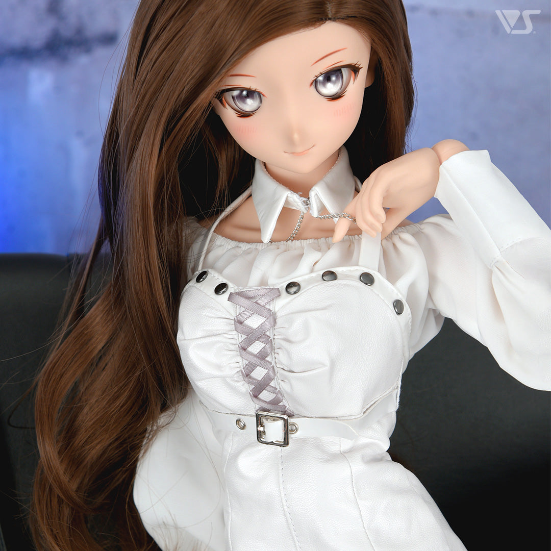 White Synthetic Leather Dress Set — VOLKS USA, INC.