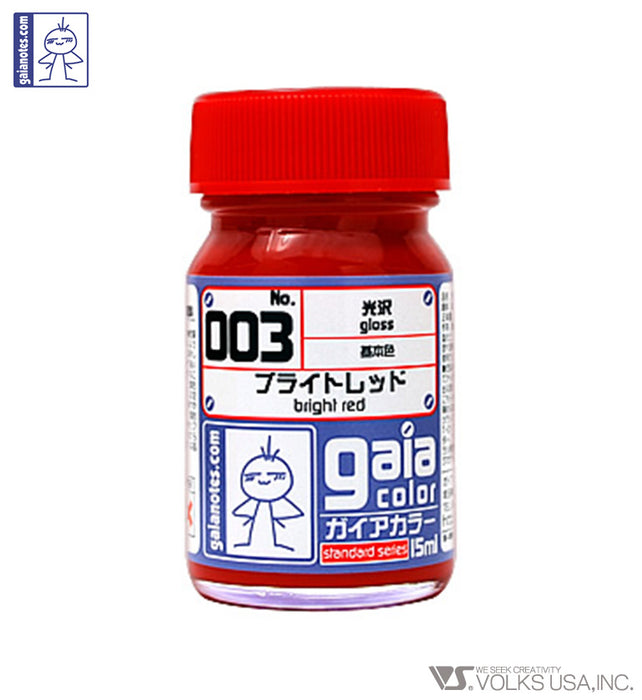 Gaia Basic Color 003 Gloss Bright Red