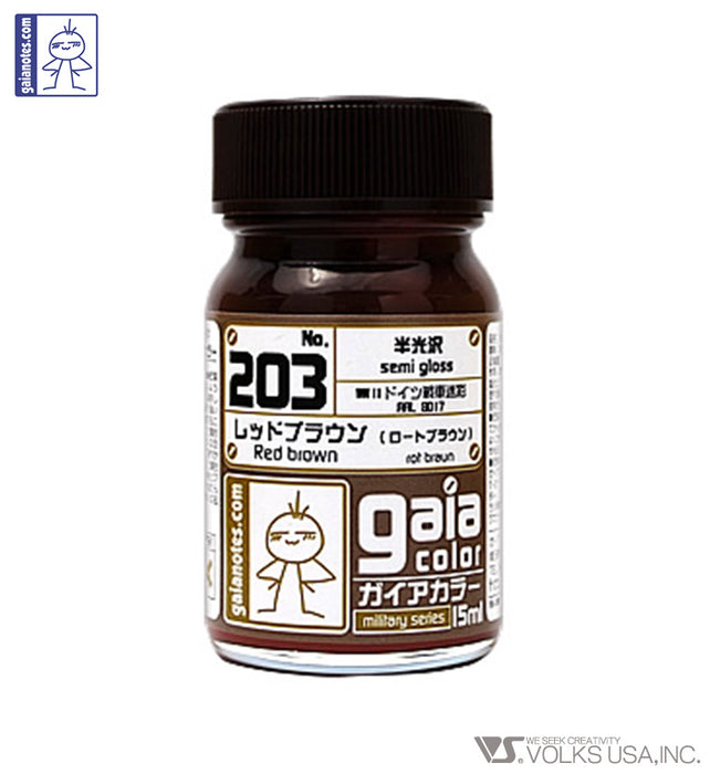 Gaia Military Color 203 Red Brown