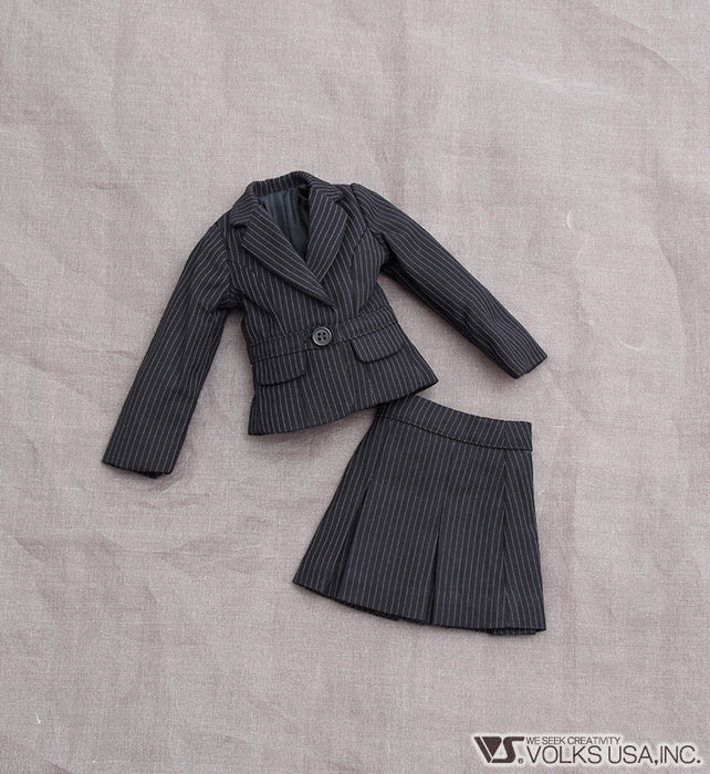 Black Striped Suit (Skirt) / Mini