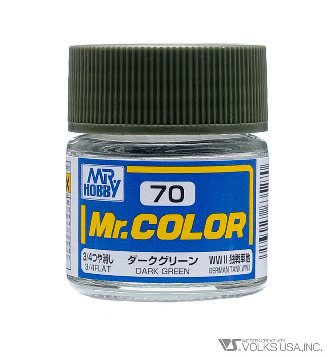 Mr. Color C070 3/4 Flat Dark Green
