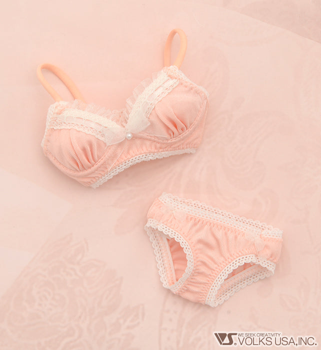 Lace Bra & Panties Set (Pink)